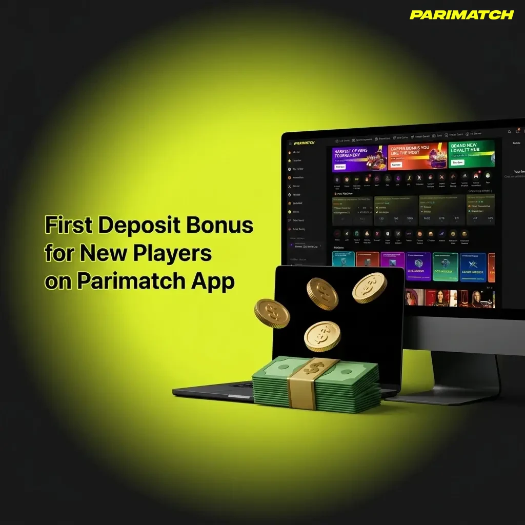 Parimatch App first deposit bonus options for new players including sports, casino, and slots welcome offers