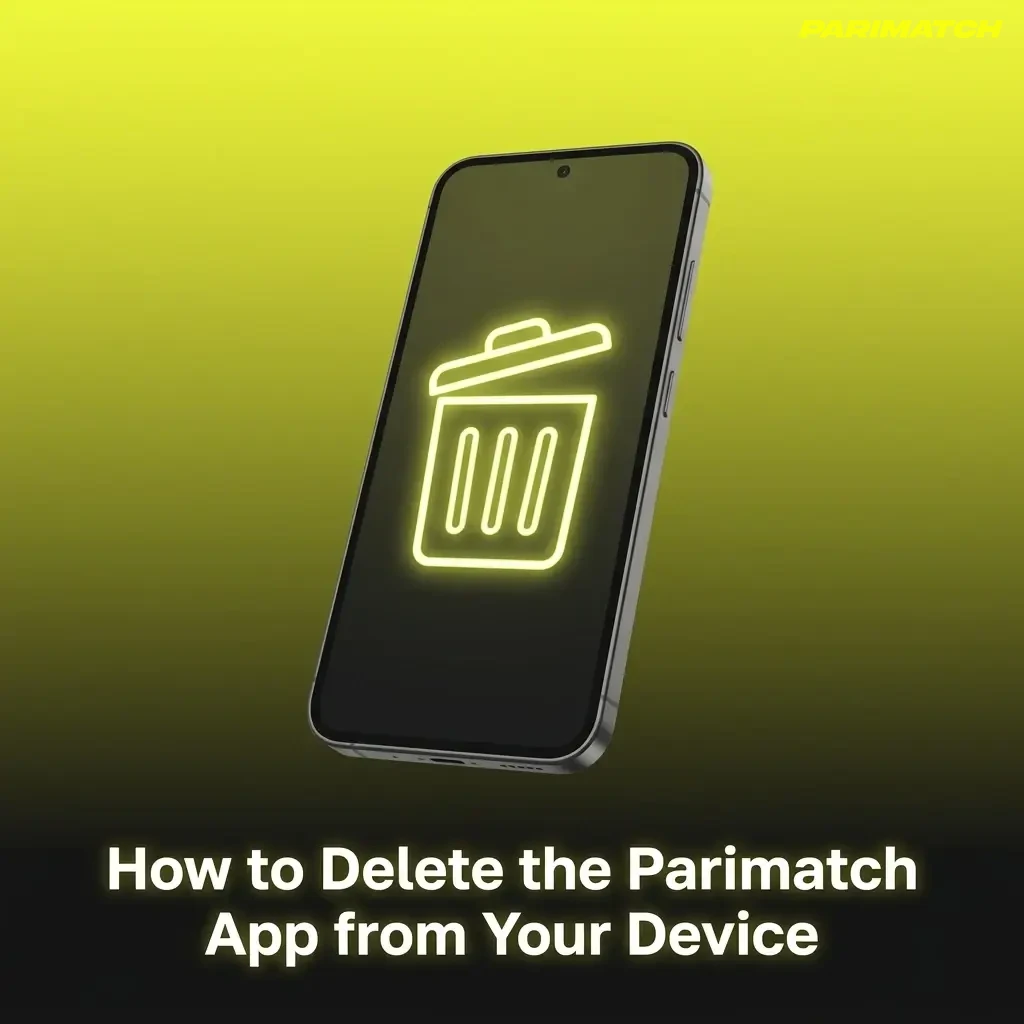 Steps to delete Parimatch app on Android and iOS devices with uninstall instructions for PWA and native app icons