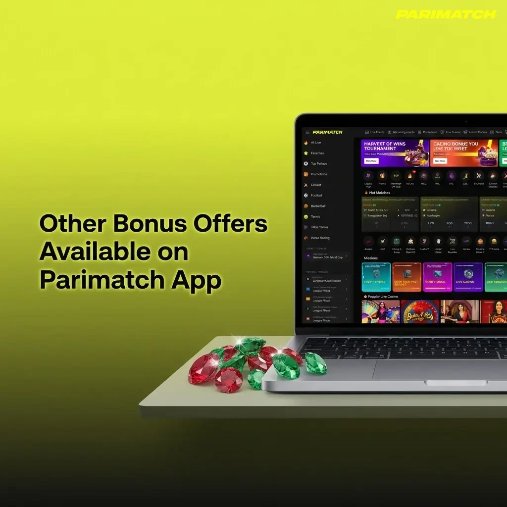 Parimatch app bonus offers including IPL welcome run, sports, live casino, slots and instant games promotions