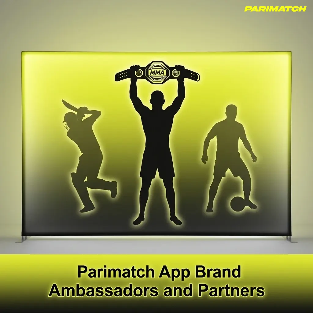Parimatch App brand ambassadors including Conor McGregor, Mike Tyson, Shevchenko and Vitali Klitschko