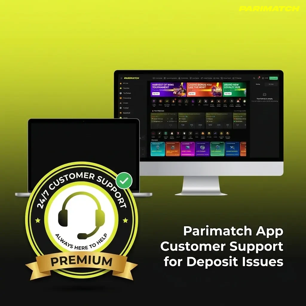 Parimatch App customer support channels for deposit issues including live chat, email, Telegram, and Help Centre