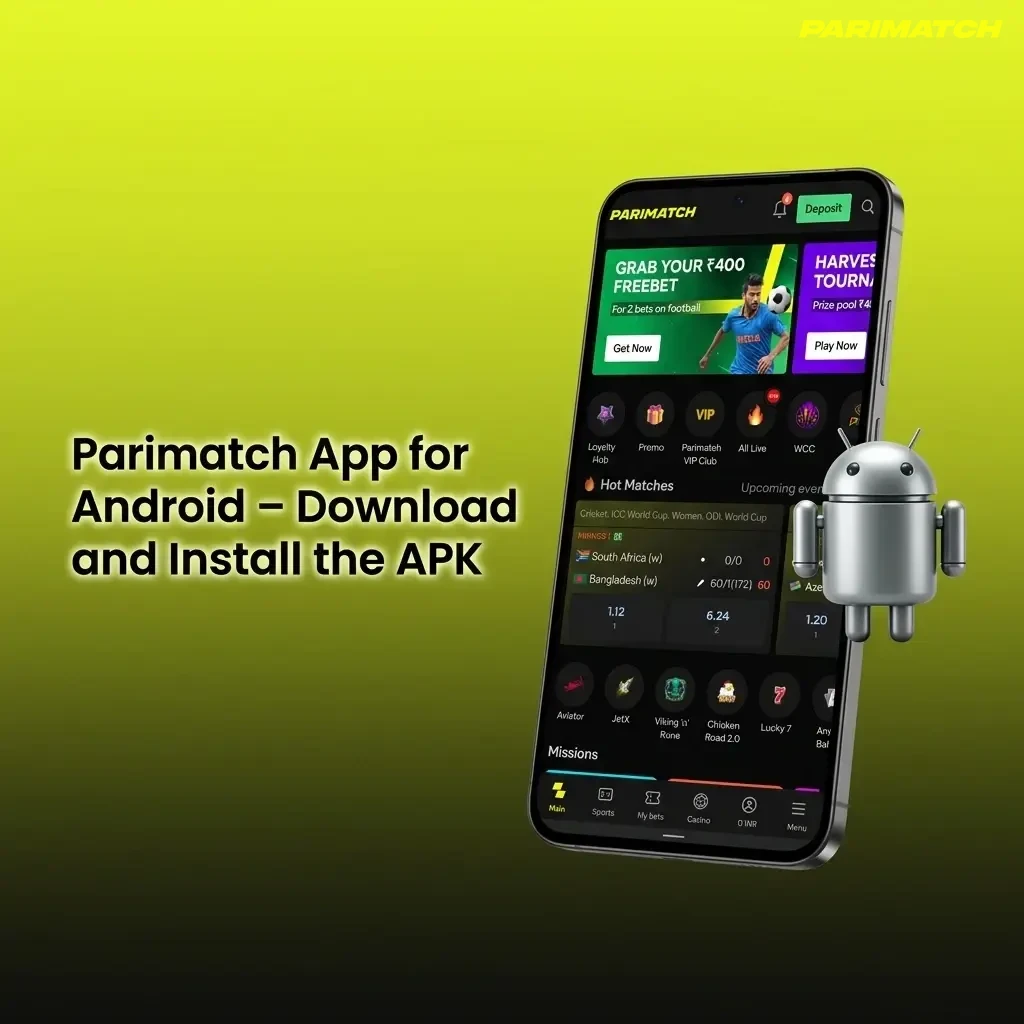 Parimatch APK download and install steps on Android device in India, enabling unknown sources in settings