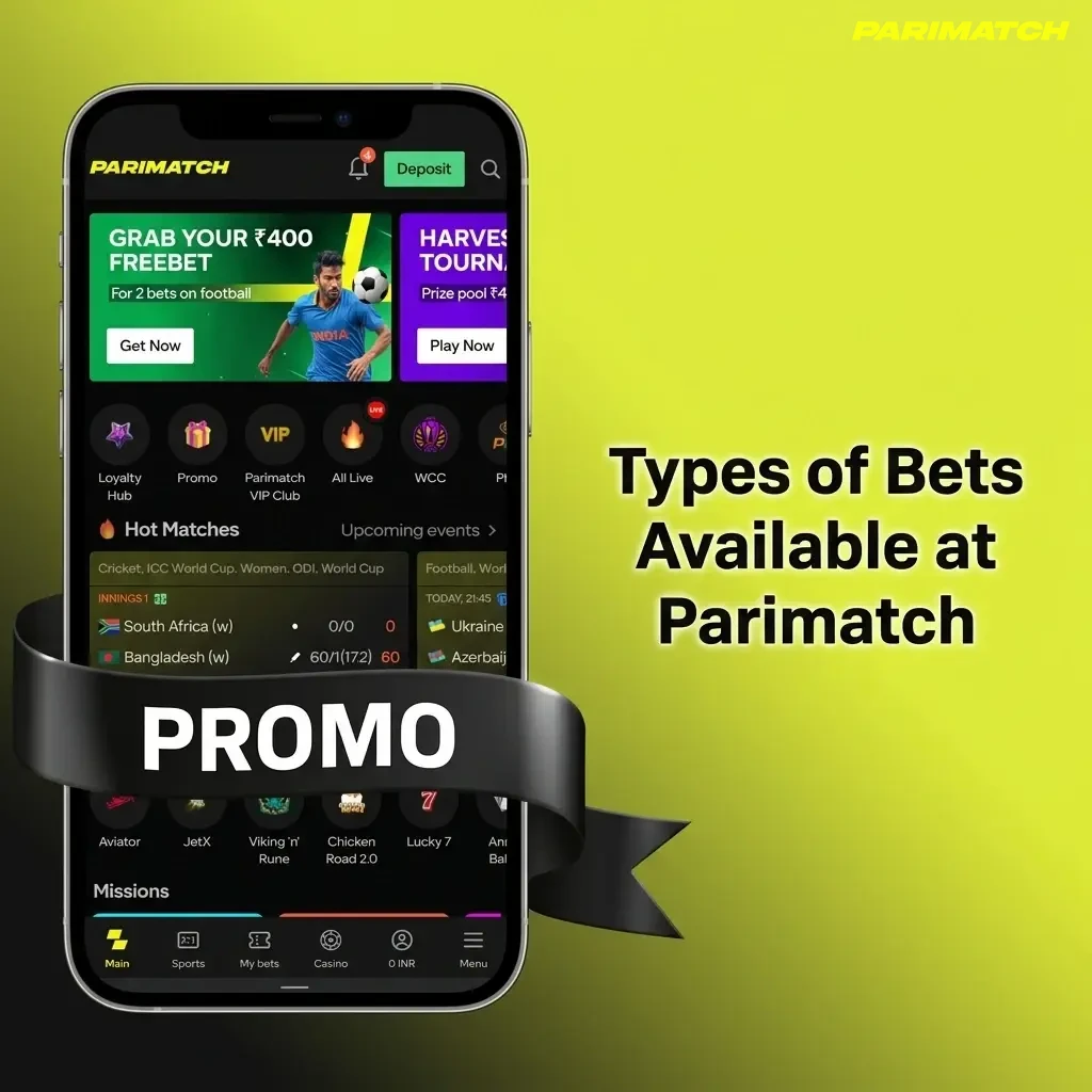 Parimatch bet types including single, accumulator, system, live, and totals bets explained for all experience levels