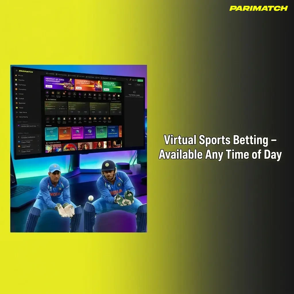 Virtual sports betting on Parimatch App India – cricket, football, horse racing and basketball available 24/7