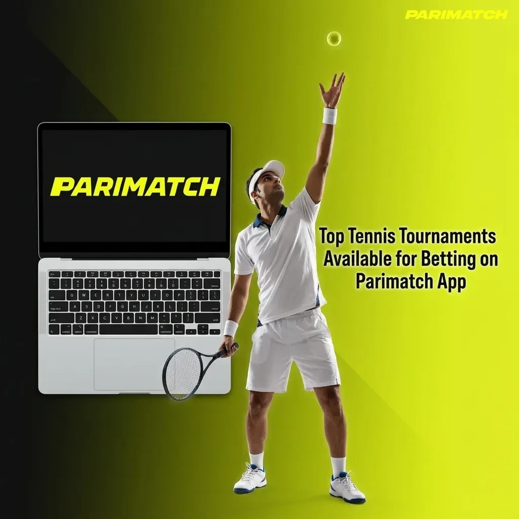 Top tennis tournaments for betting on Parimatch App including Grand Slams, ATP, WTA events available in India
