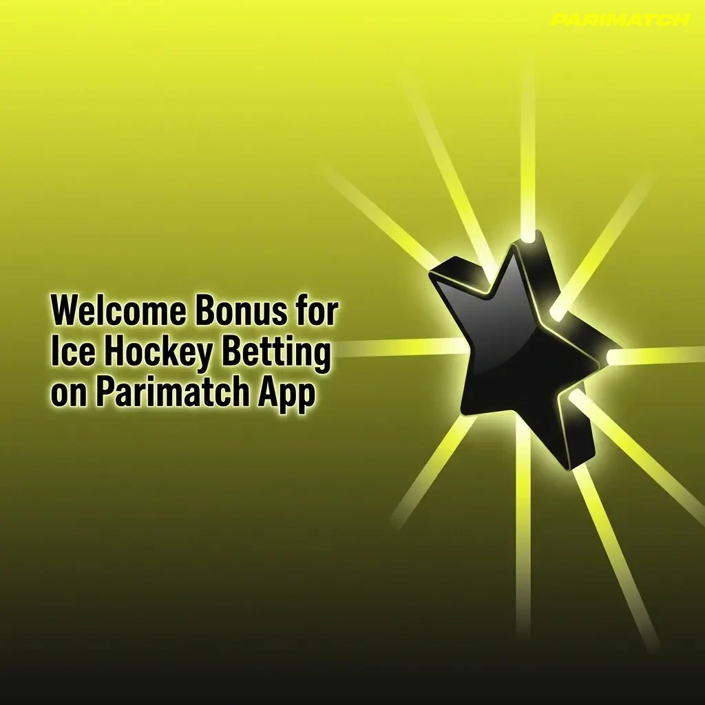 Parimatch App welcome bonus for ice hockey betting with deposit match offer for new users