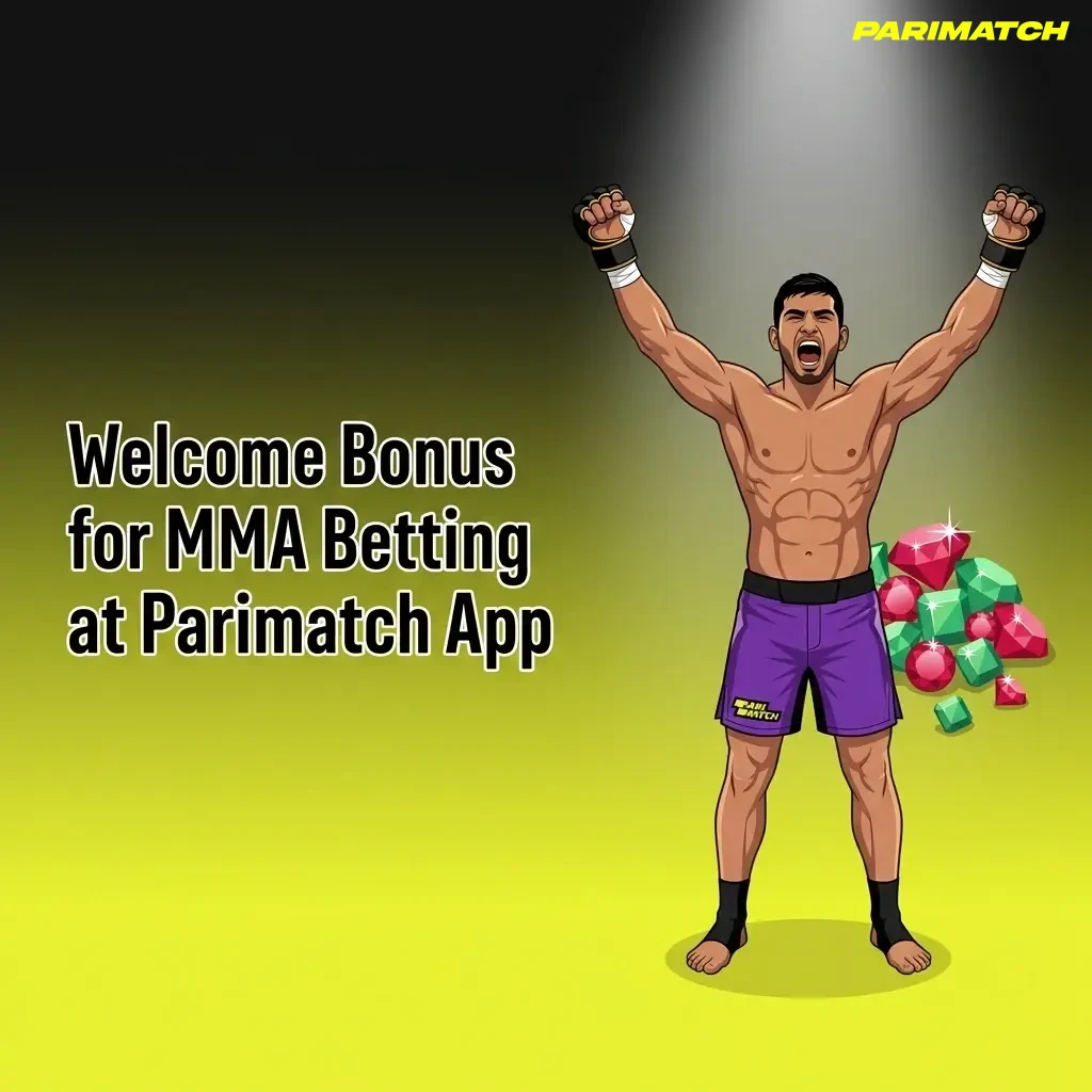 Parimatch App welcome bonus for MMA betting on UFC and ONE Championship events for new users