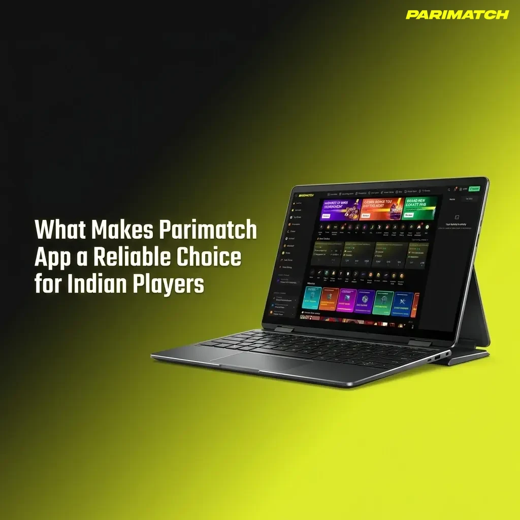 Parimatch app interface showing cricket betting, secure payments, and mobile features for Indian players