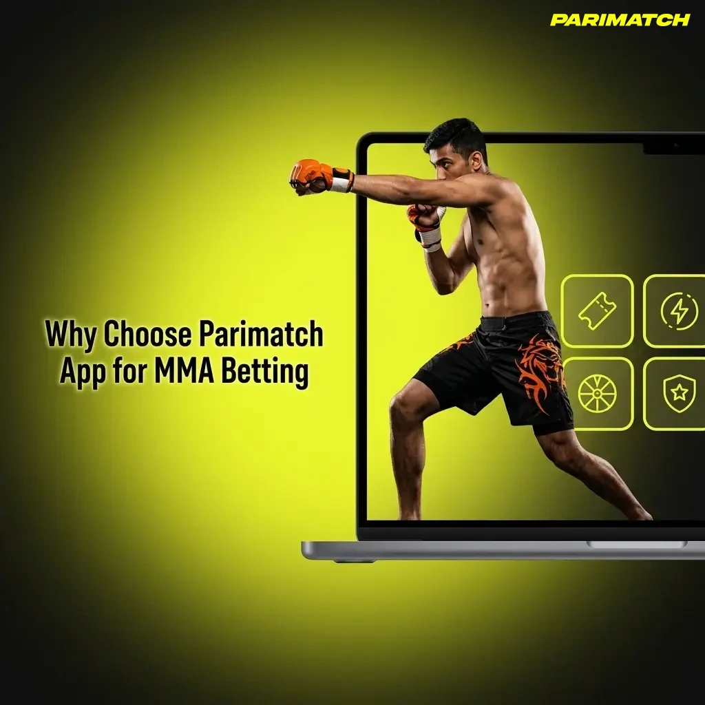 Parimatch app MMA betting features including UFC odds, live in-play markets, UPI payouts, and mobile experience for Indian users